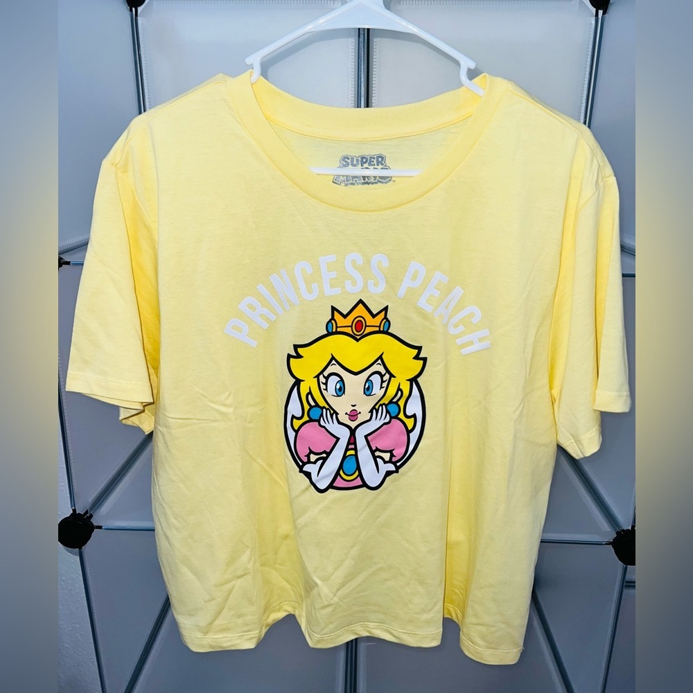 MAD Engine Yellow Princess Peach Crop Top